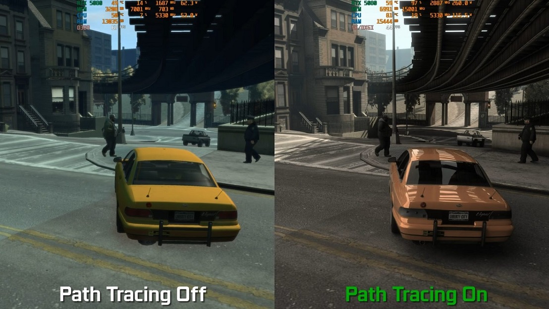 GTA IV با RTX Remix جان تازهای گرفت: پَث تریسینگ در دسترس قرار گرفت