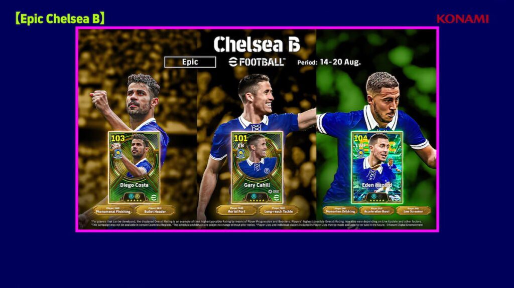 راهنمای انتخاب بازیکنان Epic و Big Time در eFootball 2027