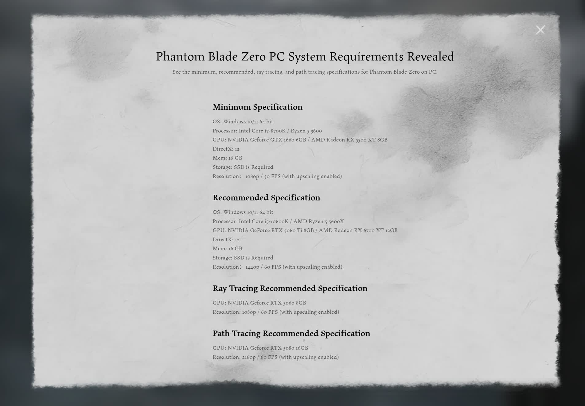 1000063042 تایید پشتیبانی از Path Tracing در بازی Phantom Blade Zero برای رایانه شخصی