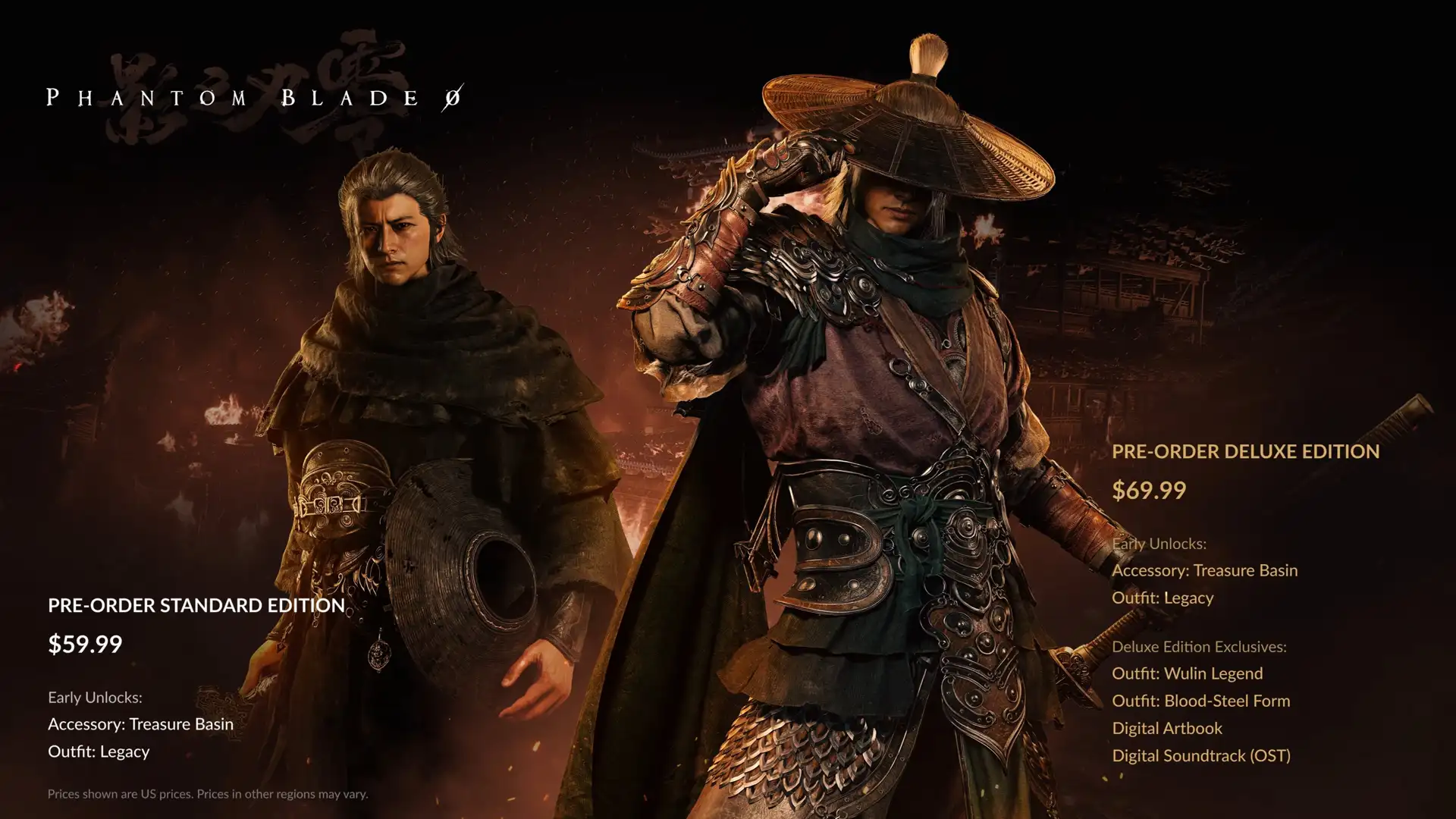 Phantom blade zero preorder آغاز پیشخرید Phantom Blade Zero؛ قیمتگذاری و تاریخ دقیق انتشار