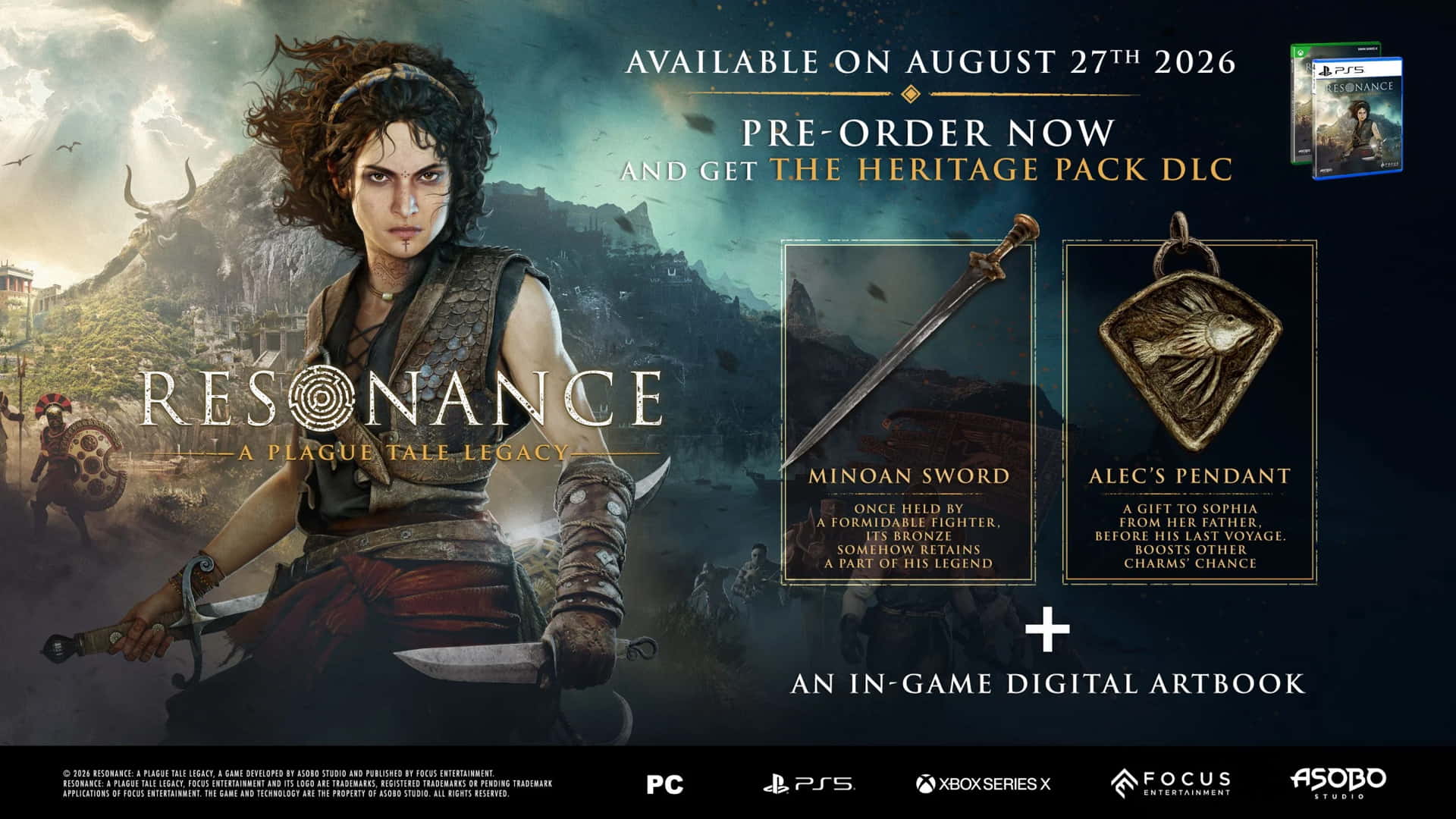 Resonance زمان گیمپلی Resonance: A Plague Tale Legacy و نیازمندیهای سیستم