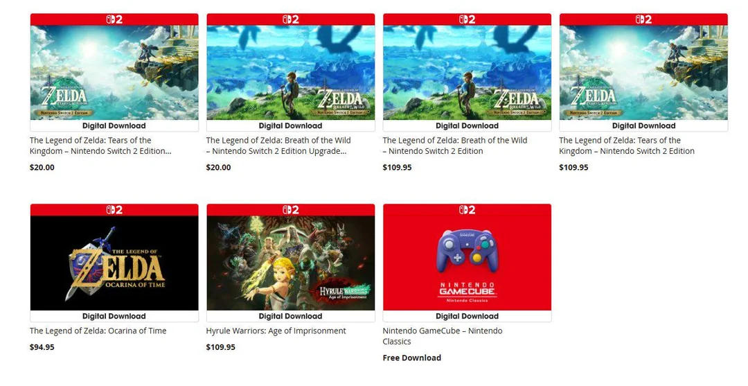 قیمت رسمی ریمیک The Legend of Zelda: Ocarina of Time برای سوییچ ۲ لو رفت
