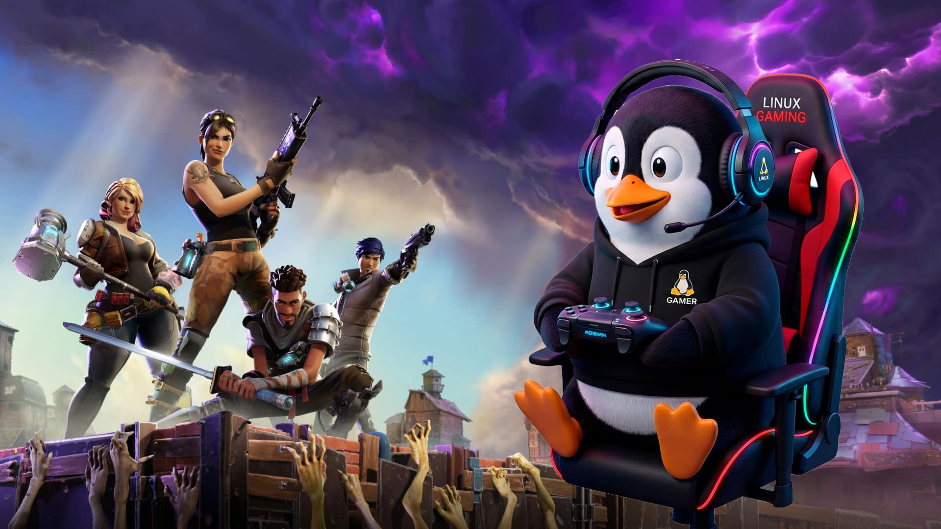 عرضه Fortnite برای Linux با لانچر جدید و سامانه ضد تقلب بازطراحی شده