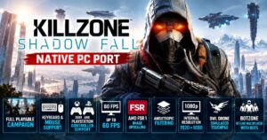 عرضه پورت غیر رسمی Killzone Shadow Fall برای PC با اجرای کامل کمپین و پشتیبانی از ماوس و کیبورد
